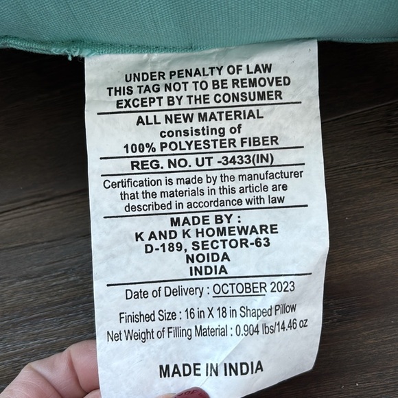 Bunny Shape Pastel Quilted Pom Pom trim throw decor pillow,Easter,Spring,rabbit - Picture 7 of 8